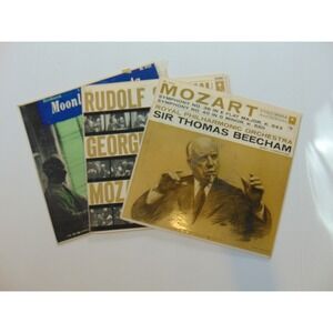 Lot 3 Columbia Masterworks Vinyl Records Mozart Beethoven Serkin Beecham ML 5194